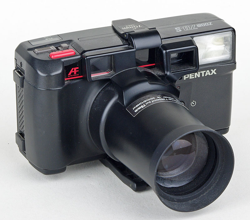 Appareil Photo Argentique Pentax Zoom 70-s - 35 Mm - Compact Vintage Argenté
